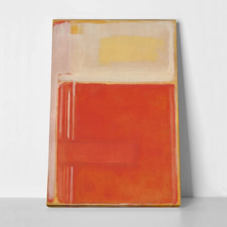 Πινακας σε καμβά ROTHKO - WHITE BEIGE RED ORANGE - Rothko Mark Sticky 1
