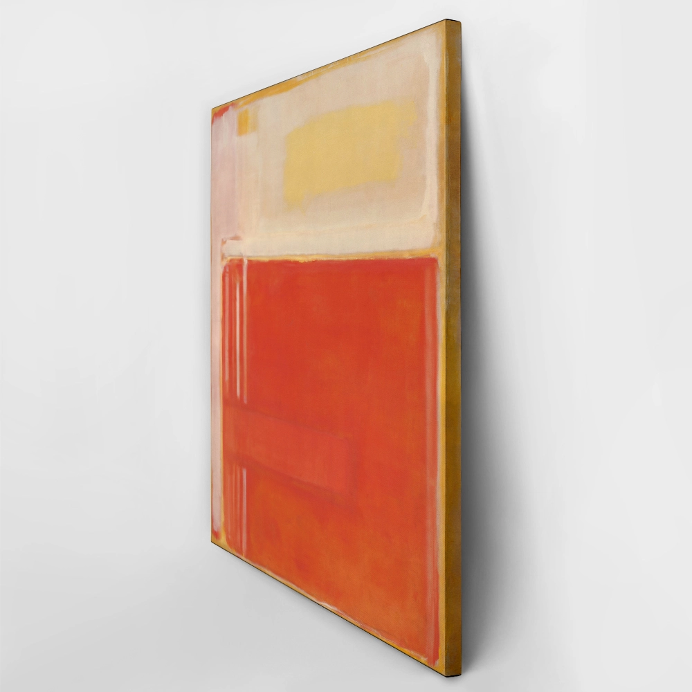 Πινακας σε καμβά ROTHKO - WHITE BEIGE RED ORANGE