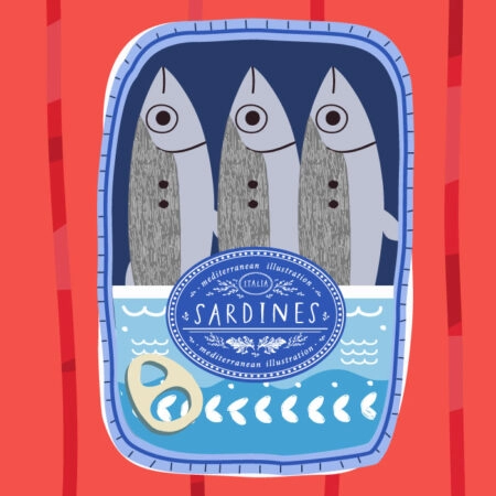Πόστερ SARDINES ILLUSTRATION - Food & Drink Sticky 3