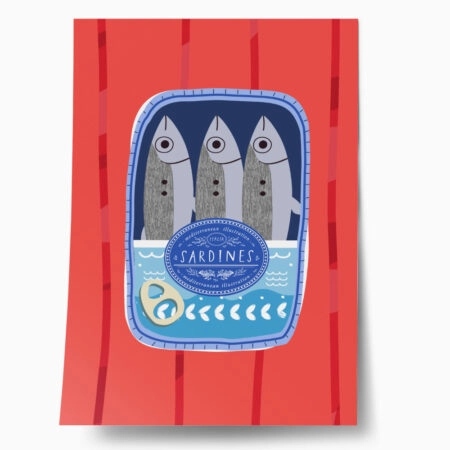 Πόστερ SARDINES ILLUSTRATION - Food & Drink Sticky 1