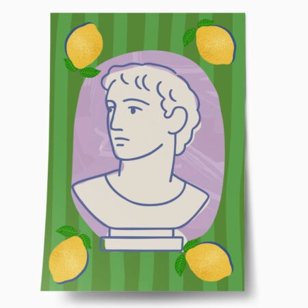 Πόστερ STATUE HEAD ILLUSTRATION - Πορτραιτα - Φιγουρες Sticky 1