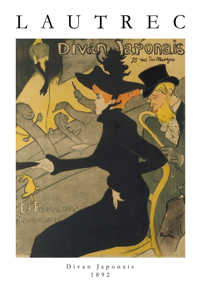 Πόστερ TOULOUSE LAUTREC - DIVAN JAPONAIS
