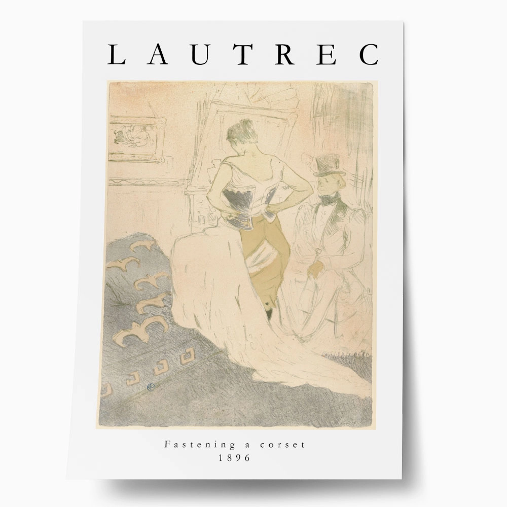 Πόστερ TOULOUSE LAUTREC - FASTENING A CORSET