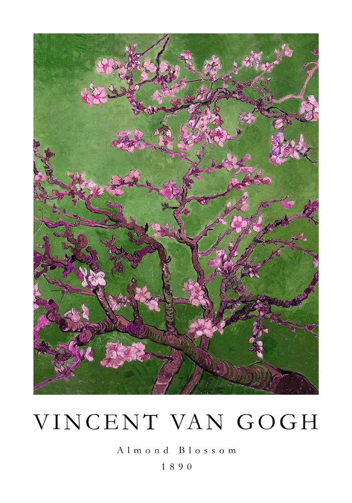 Πόστερ VAN GOGH - ALMOND BLOSSOM GREEN