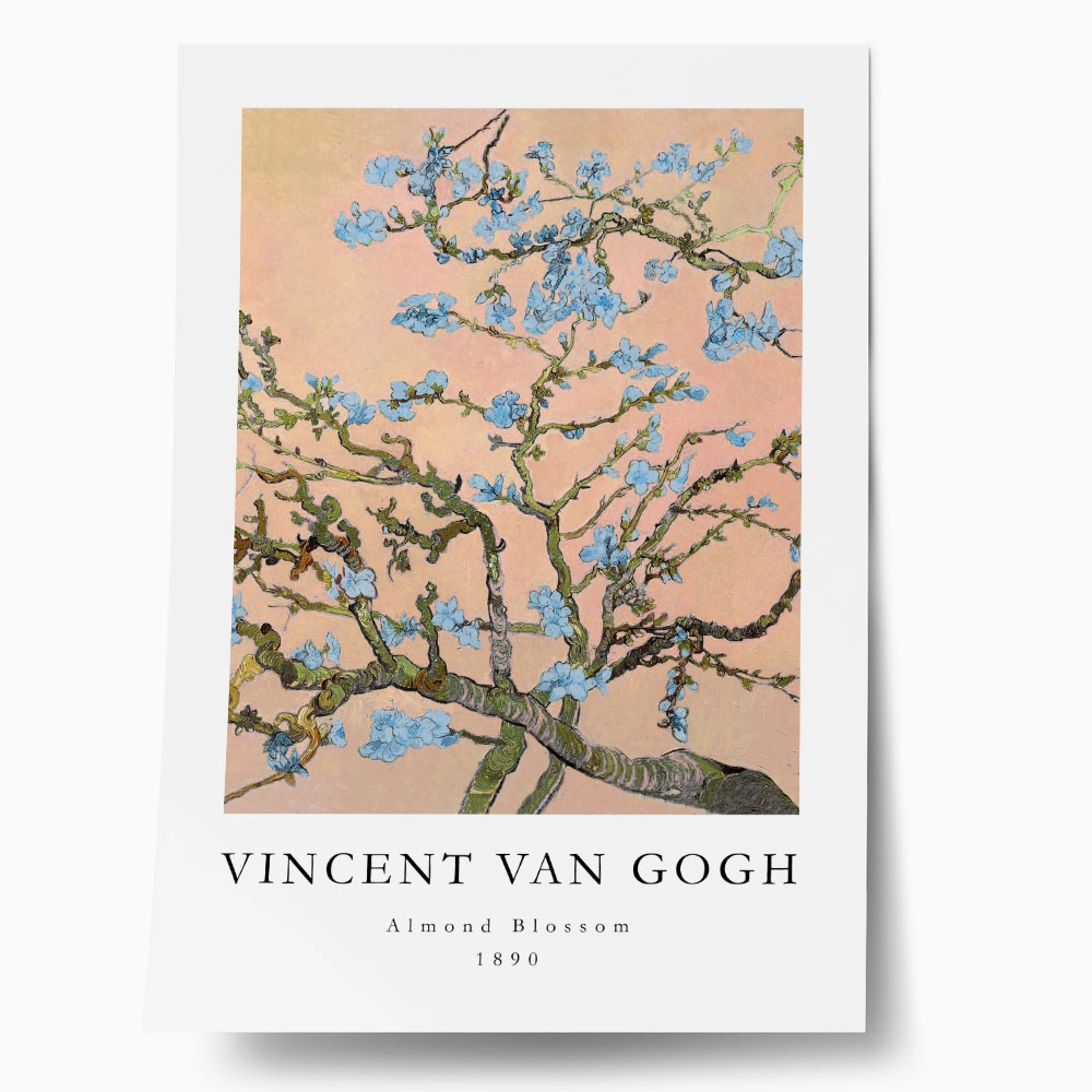 Πόστερ VAN GOGH - ALMOND BLOSSOM PASTEL PEACH