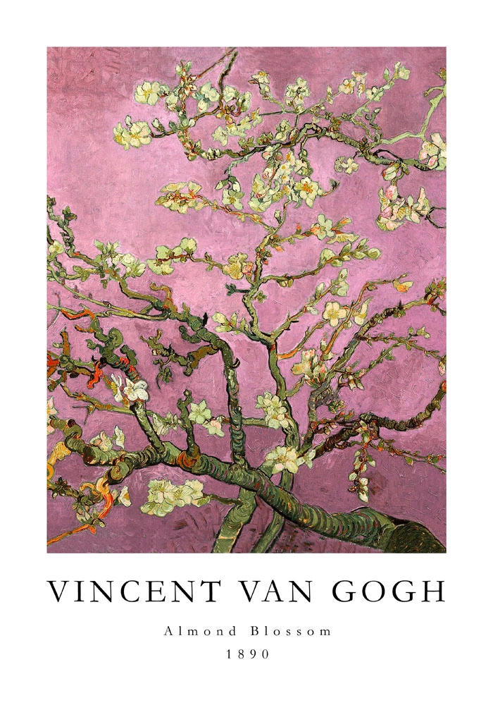 Πόστερ VAN GOGH - ALMOND BLOSSOM PINK