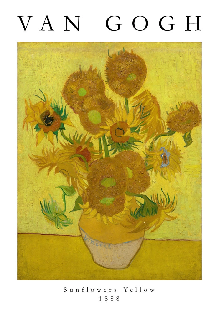 Πόστερ VAN GOGH - SUNFLOWERS YELLOW