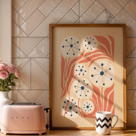 Πόστερ WHITE AND PINK FLOWERS