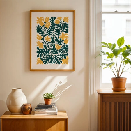 Πόστερ YELLOW AND GREEN FLOWERS - Botanical - Λουλούδια