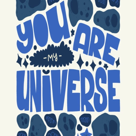 Πόστερ YOU ARE MY UNIVERSE - Φρασεις - Κείμενο Sticky 3