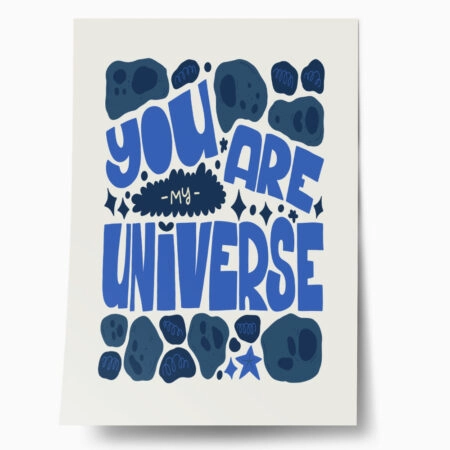 Πόστερ YOU ARE MY UNIVERSE - Φρασεις - Κείμενο Sticky 1