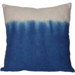Μαξιλάρι Dip Dye Μπλε Βαμβακερό 45x45cm