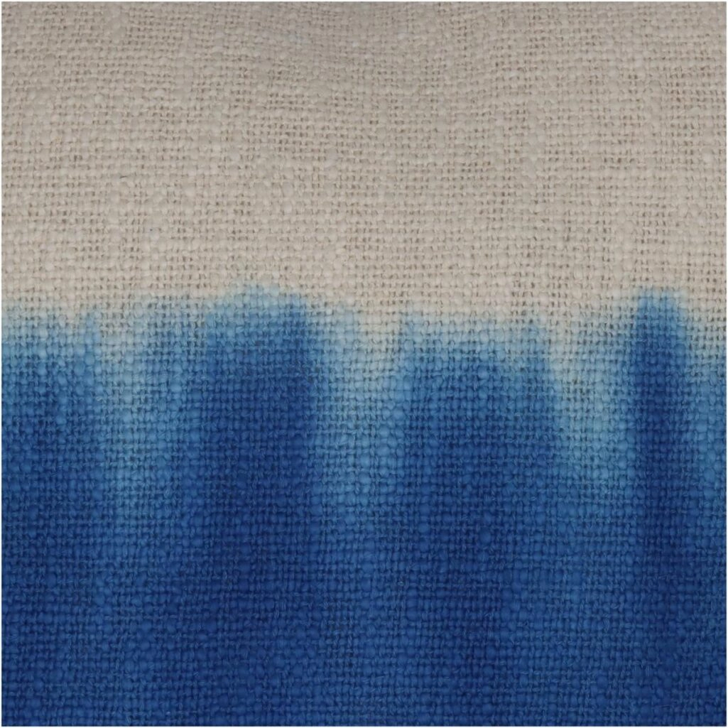 Μαξιλάρι Dip Dye Μπλε Βαμβακερό 45x45cm