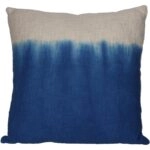 Μαξιλάρι Dip Dye Μπλε Βαμβακερό 45x45cm