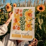Πόστερ MATISSE STYLE FLORAL LIVE SIMPLY BLOOM WILDLY