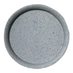 ΠΙΑΤΟ FIBER CLAY ΓΚΡΙ ΓΡΑΝΙΤΗ ΣΤΡΟΓΓΥΛΟ ΓΙΑ ΚΑΣΠΩ - Φ32x3.5cm