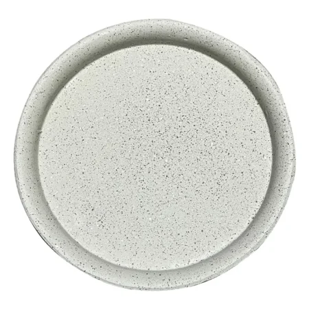 ΠΙΑΤΟ FIBER CLAY ΜΠΕΖ-ΓΡΑΝΙΤΗ ΣΤΡΟΓΓΥΛΟ ΓΙΑ ΚΑΣΠΩ - Φ23x3.5cm - Κασπω Sticky 1