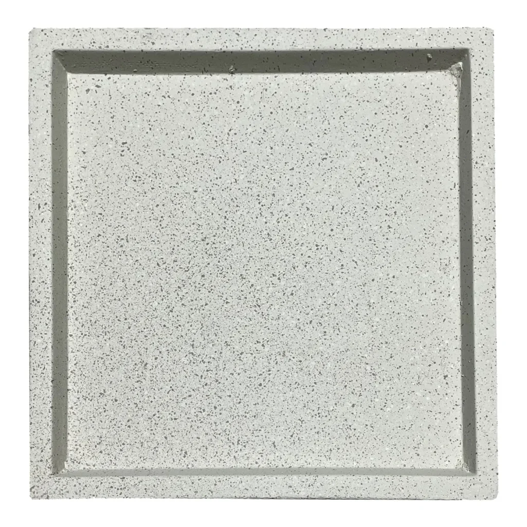 ΠΙΑΤΟ FIBER CLAY ΜΠΕΖ-ΓΡΑΝΙΤΗ ΤΕΤΡΑΓΩΝΟ ΓΙΑ ΚΑΣΠΩ - 40.5x40.5x4cm
