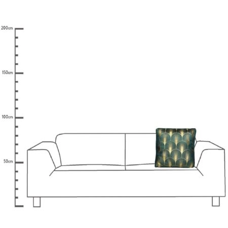 Μαξιλάρι Πετρόλ Βελούδο 45x45cm - Διακοσμητικά Μαξιλάρια Sticky 3