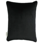 Μαξιλάρι Με Σχέδιο Τριαντάφυλλο Μαύρο Polyester 43x43cm