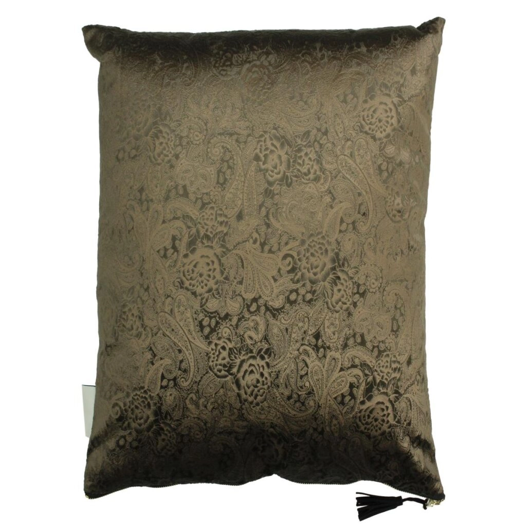 Μαξιλάρι Paisley Καφέ Βελούδο 45x45cm