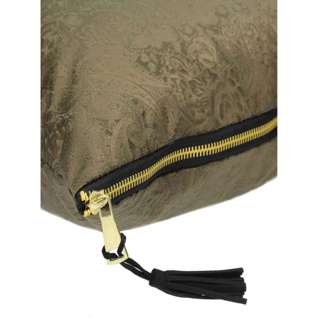 Μαξιλάρι Paisley Καφέ Βελούδο 45x45cm