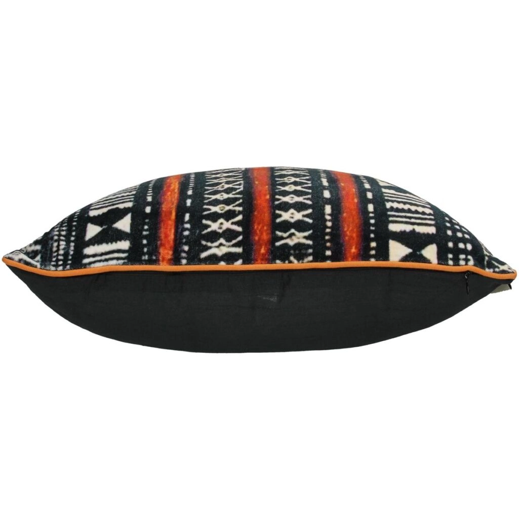Μαξιλάρι Tribal Μαύρο Βελούδο 45x45cm