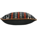 Μαξιλάρι Tribal Μαύρο Βελούδο 45x45cm