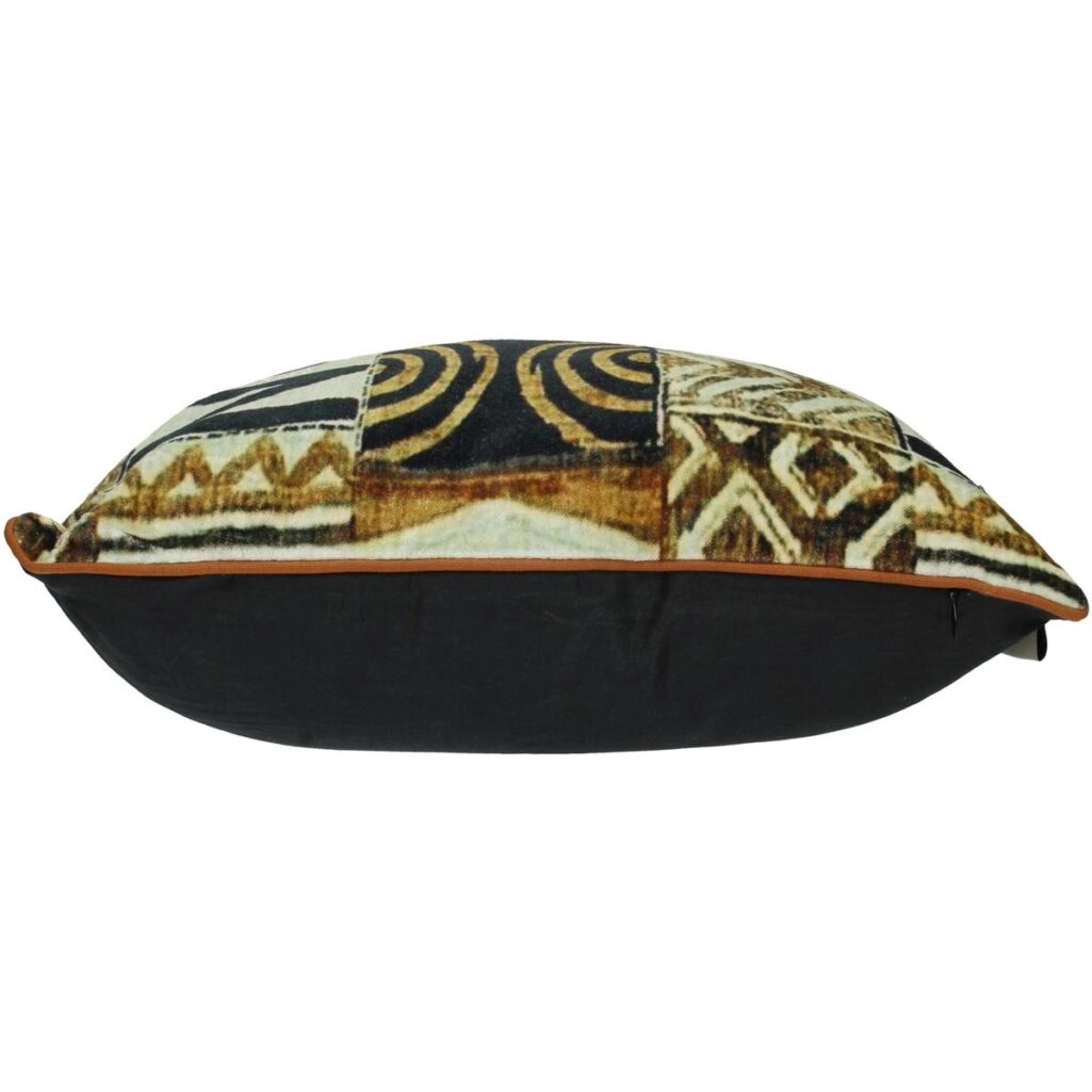Μαξιλάρι Tribal Καφέ Βελούδο 45x45cm