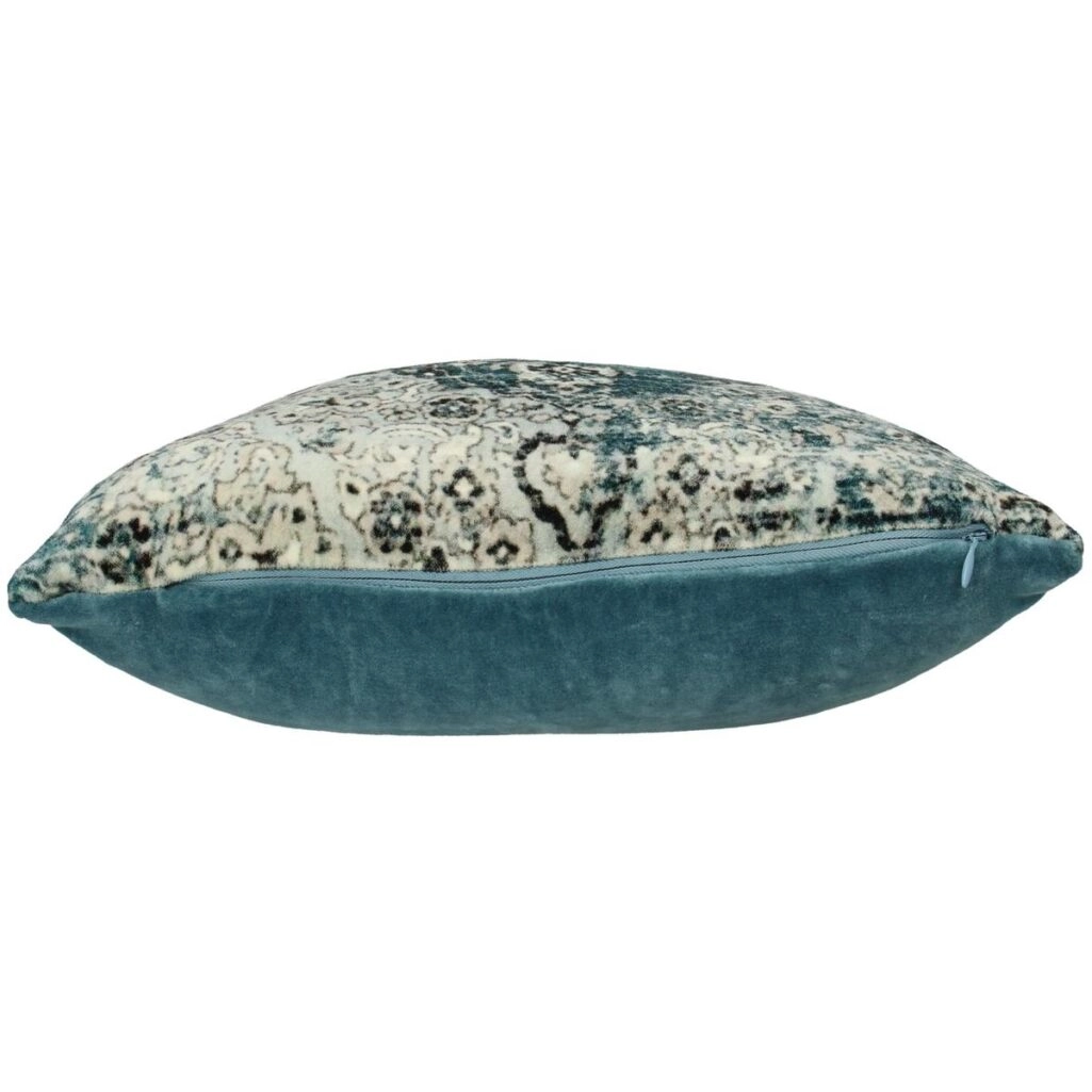 Μαξιλάρι Vintage Μπλε Βελούδο 45x45cm