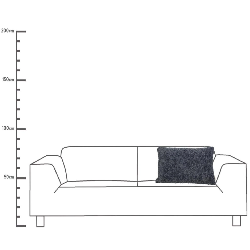 Μαξιλάρι Teddy Μπλε Polyester 40x60cm