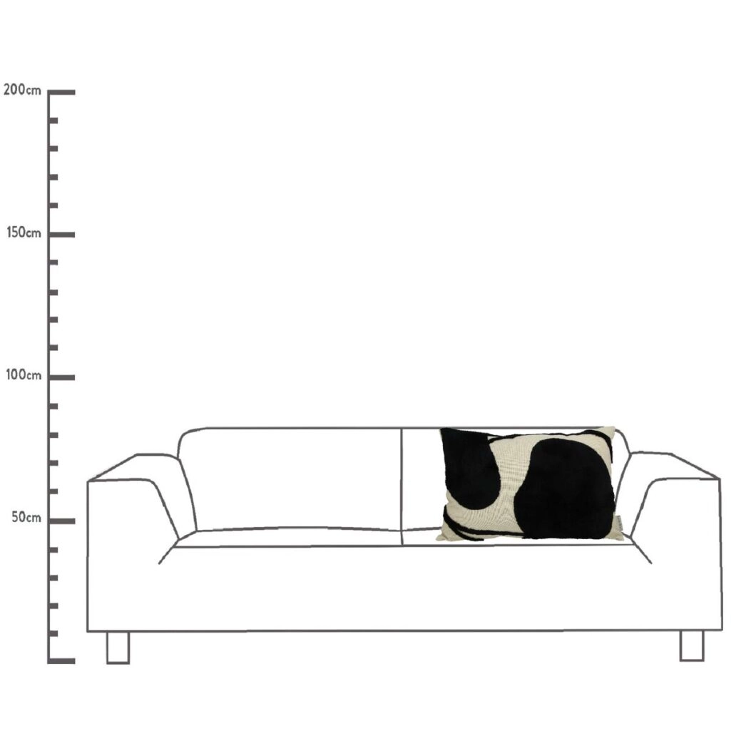 Μαξιλάρι Μαύρο Βαμβακερό 40x60cm