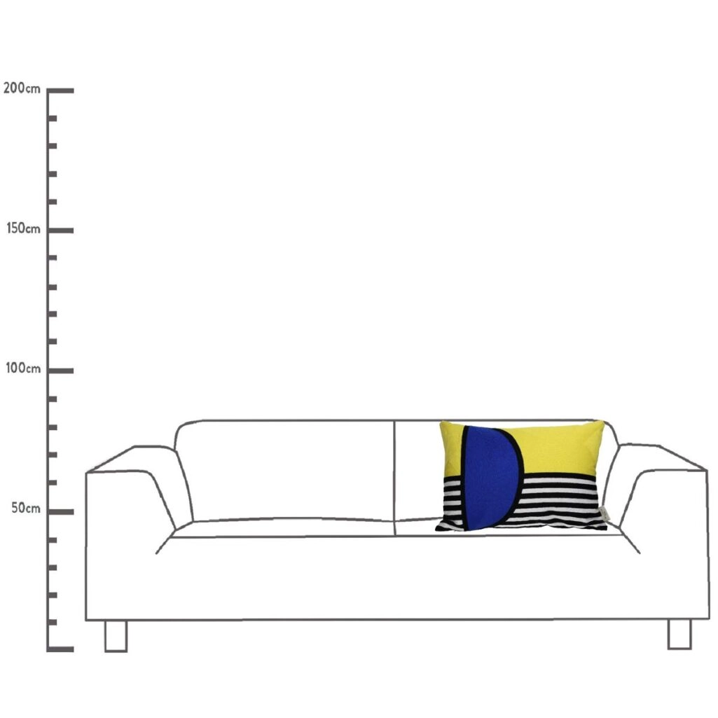 Μαξιλάρι Με Σχέδιο Πολύχρωμο Βαμβακερό 40x60cm