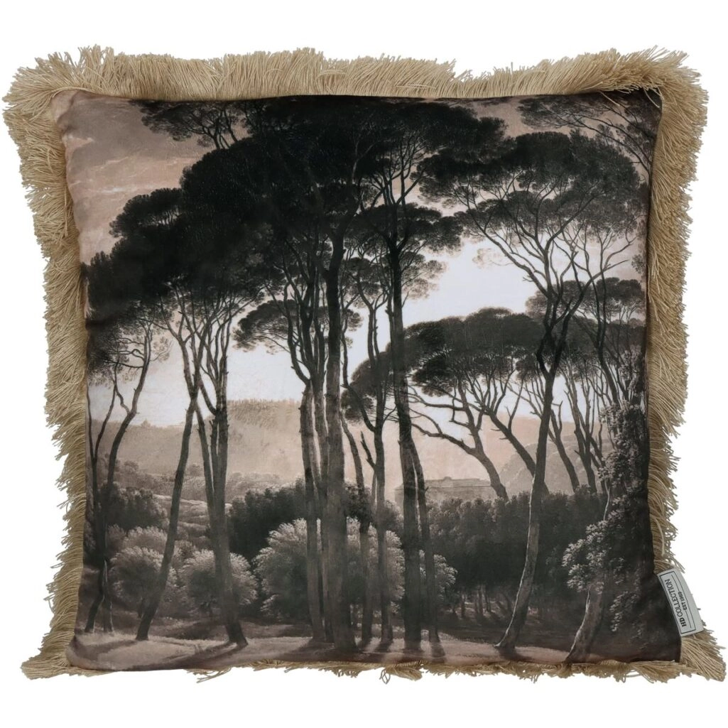 Μαξιλάρι Δάσος Καφέ Βελούδο 45x45cm