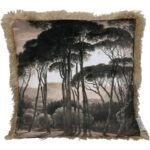 Μαξιλάρι Δάσος Καφέ Βελούδο 45x45cm