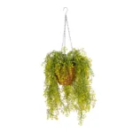 GOLDEN BELL WILLOW HANGING PLANT 20626 Τεχνητό Κρεμαστό Διακοσμητικό Φυτό Κίτρινη Ιτιά Μ40 x Π40 x Y60cm