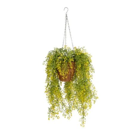 GOLDEN BELL WILLOW HANGING PLANT 20626 Τεχνητό Κρεμαστό Διακοσμητικό Φυτό Κίτρινη Ιτιά Μ40 x Π40 x Y60cm -  Sticky 1