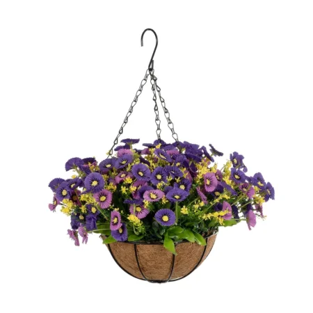 GERBERA HANGING PLANT 20637 Τεχνητό Κρεμαστό Διακοσμητικό Φυτό Ζέρμπερας Μ40 x Π40 x Y46cm