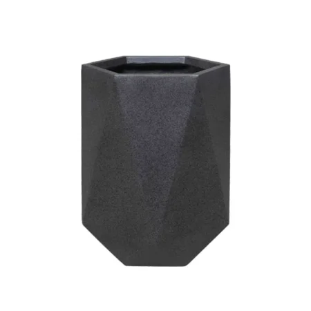 ΚΑΣΠΩ FIBERCLAY ΑΝΘΡΑΚΙ ΓΡΑΝΙΤΗ ΠΟΛΥΓΩΝΟ ΜΕΓΑΛΟ 66x66x77cm - Κασπω