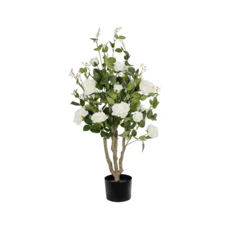 WHITE ROSES 21069 Τεχνητό Διακοσμητικό Δέντρο Τριανταφυλλιά Μ50 x Π50 x Υ90cm