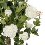 WHITE ROSES 21069 Τεχνητό Διακοσμητικό Δέντρο Τριανταφυλλιά Μ50 x Π50 x Υ90cm