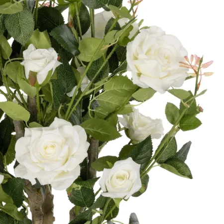 WHITE ROSES 21069 Τεχνητό Διακοσμητικό Δέντρο Τριανταφυλλιά Μ50 x Π50 x Υ90cm - Τεχνητα Ανθισμένα Δεντρα Sticky 1