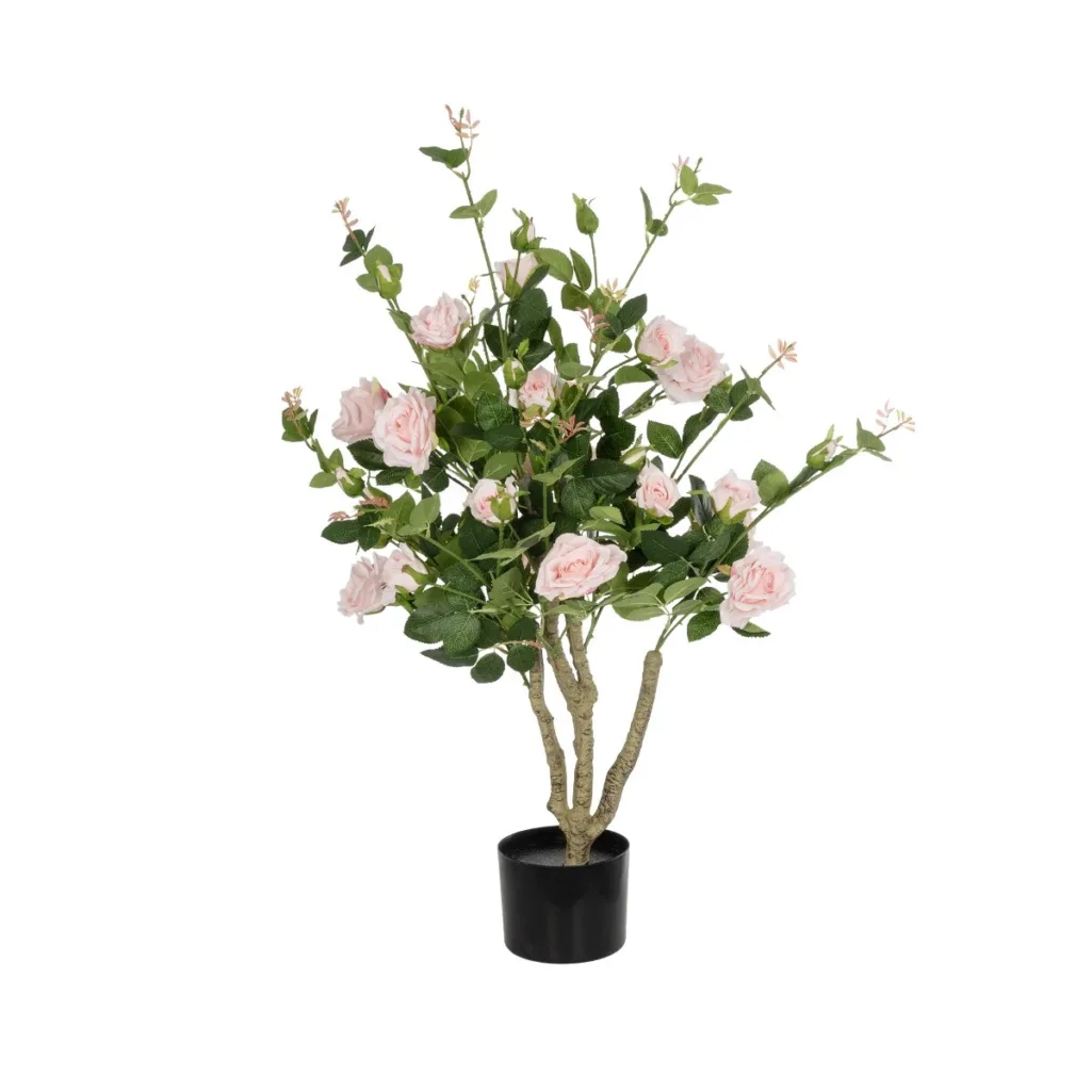 LIGHT PINK ROSES 21071 Τεχνητό Διακοσμητικό Δέντρο Τριανταφυλλιά Μ50 x Π50 x Υ90cm