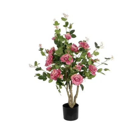 PINK ROSES 21072 Τεχνητό Διακοσμητικό Δέντρο Τριανταφυλλιά Μ50 x Π50 x Υ90cm