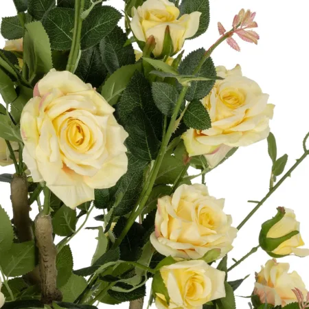YELLOW ROSES 21073 Τεχνητό Διακοσμητικό Δέντρο Τριανταφυλλιά Μ50 x Π50 x Υ90cm - Τεχνητα Ανθισμένα Δεντρα Sticky 1