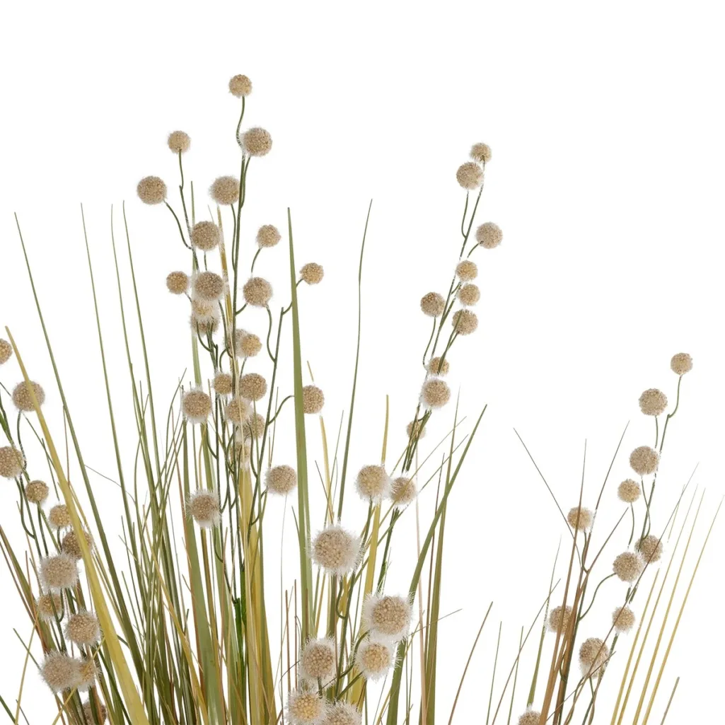 CRASPEDIA GRASS 21480 Τεχνητό Διακοσμητικό Φυτό Μπεζ & Πράσινο Κρασπέδια Μ90 x Π60 x Υ175cm