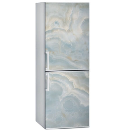 Αυτοκόλλητο ψυγείου BEIGE AND BLUE MARBLE