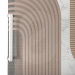 Αυτοκόλλητο ψυγείου BEIGE GEOMETRICAL