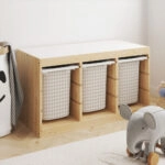 Αυτοκόλλητα για Κουτιά Αποθήκευσης Trofast BEIGE SQUARES