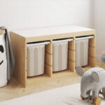 Αυτοκόλλητα για Κουτιά Αποθήκευσης Trofast BEIGE STRIPES